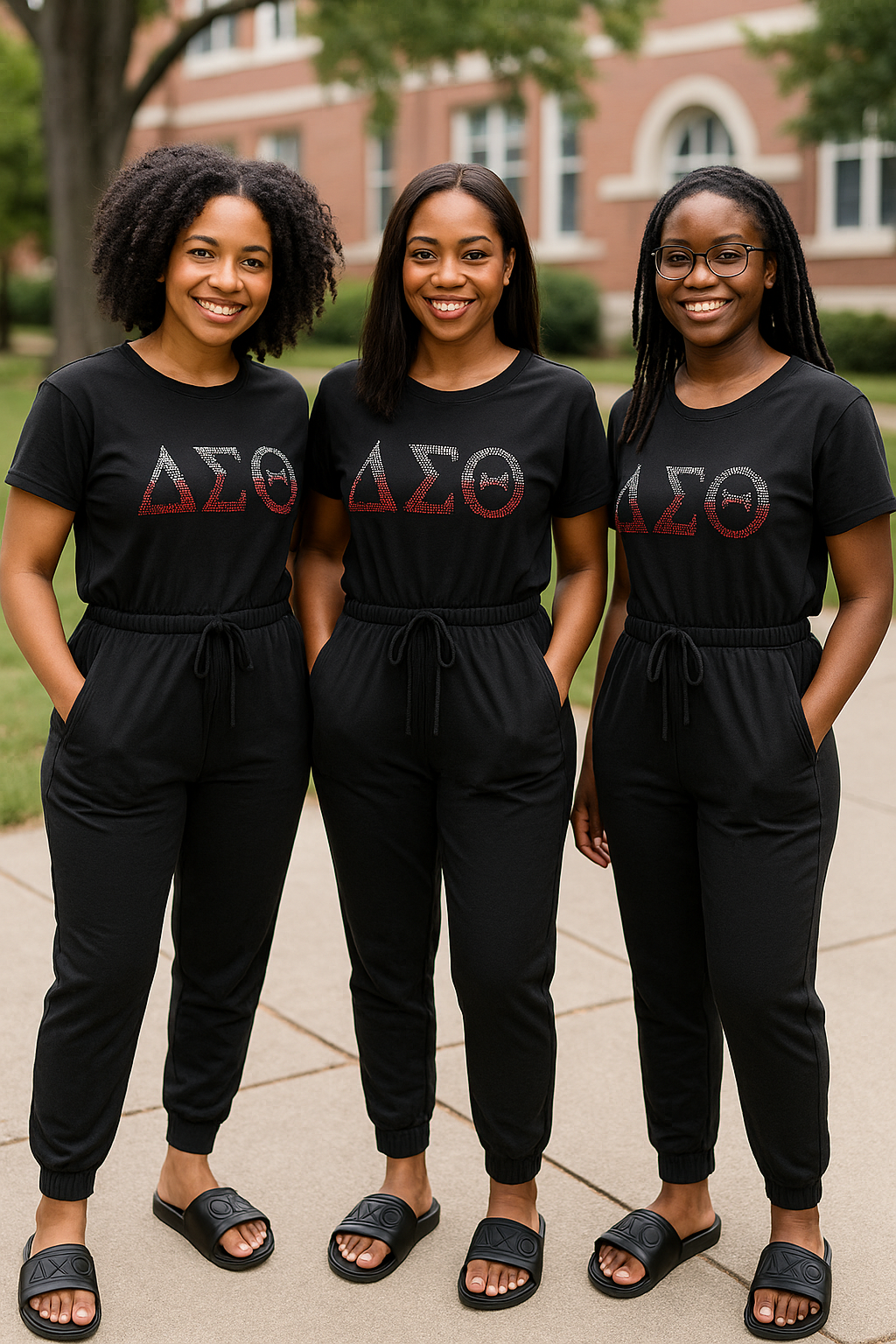 ΔΣΘ Rhinestone Jumpsuit – Sparkle, Comfort & Sisterhood