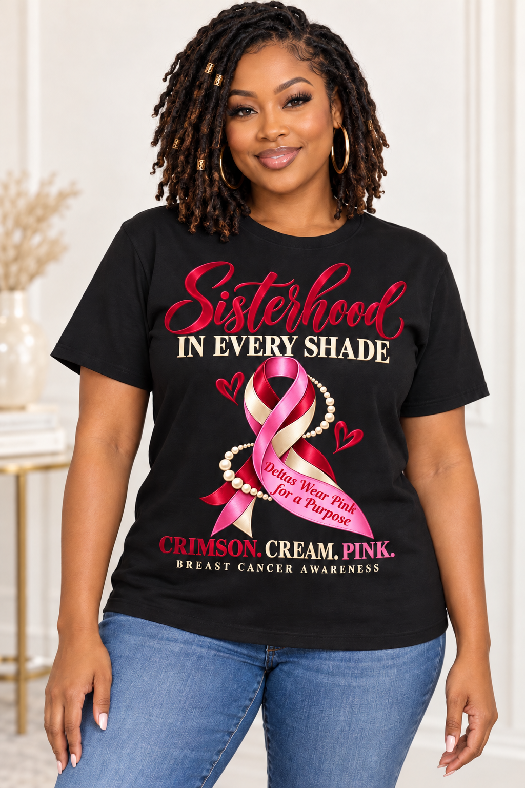 Breast Cancer Awareness Tee – Sisterhood in Every Shade