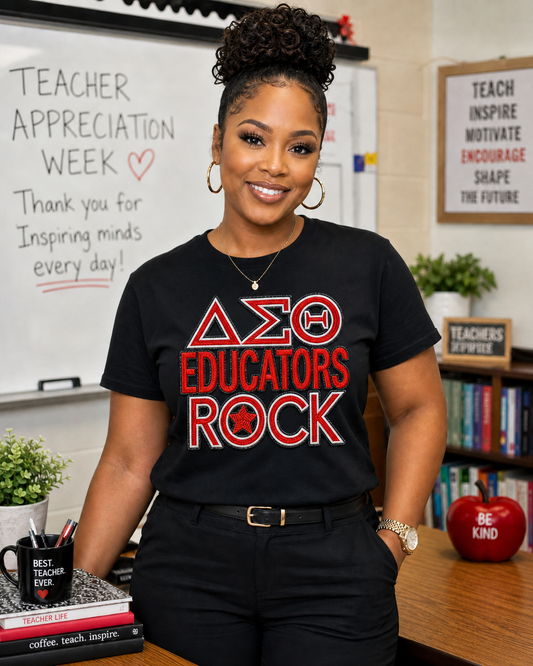Delta Sigma Theta Educators Rock T-shirt