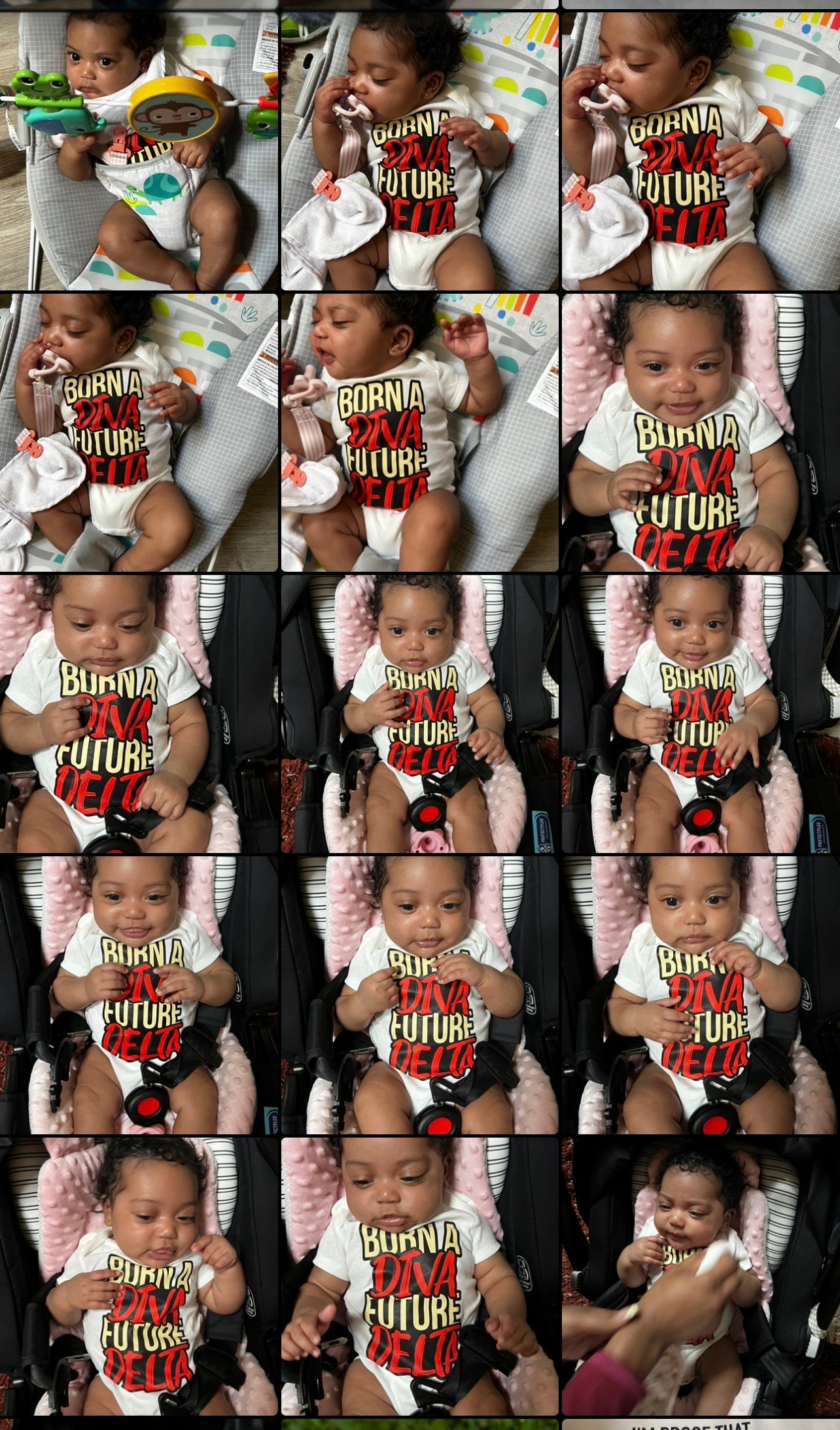 Born a Diva, Future Delta Baby Onesie