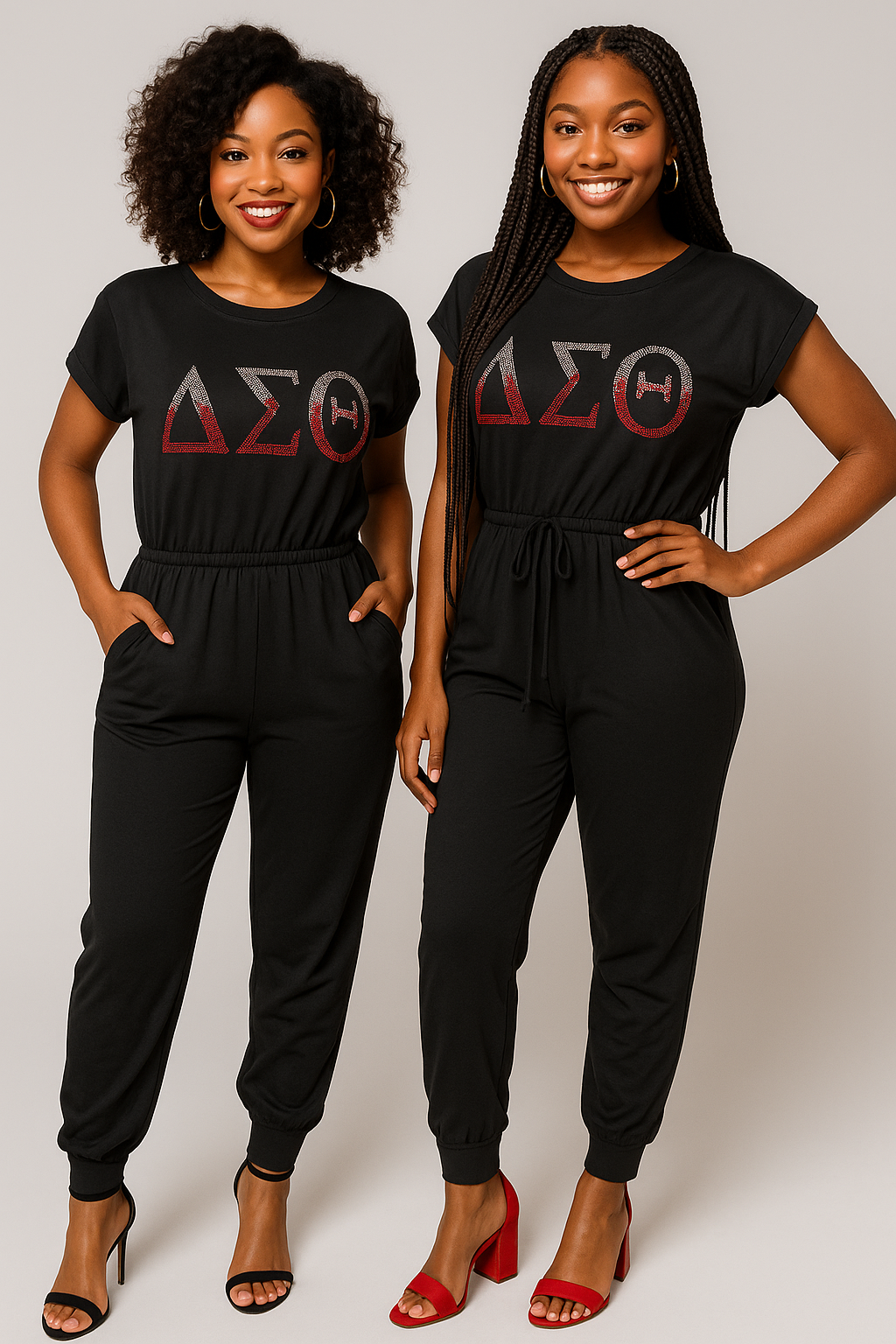 ΔΣΘ Rhinestone Jumpsuit – Sparkle, Comfort & Sisterhood