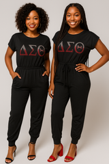 ΔΣΘ Rhinestone Jumpsuit – Sparkle, Comfort & Sisterhood