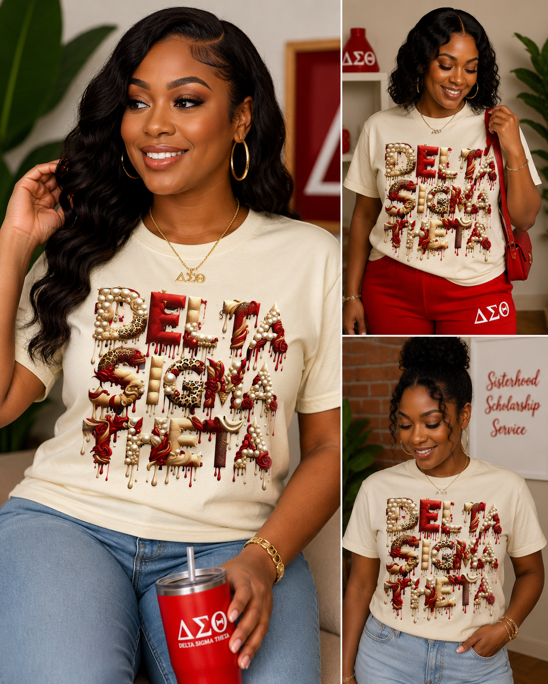 Crimson and Cream Delta Sigma Theta ￼