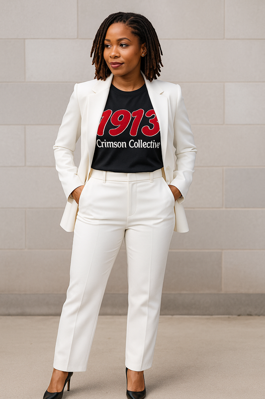 Crimson Collective 1913 Premium Embroidered Tee