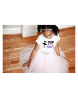 Twirl on the Haters graphic t-shirt with bold slogan for women