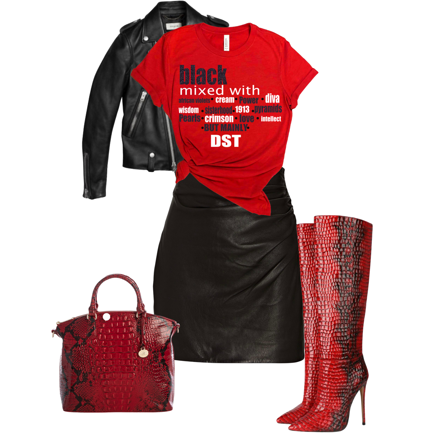 Black mixed with DST shirt